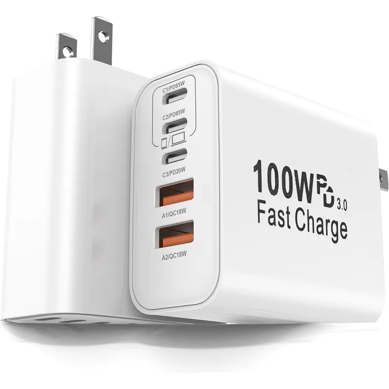 FEEL2NICE 100 W 5-Port USB-C Charger