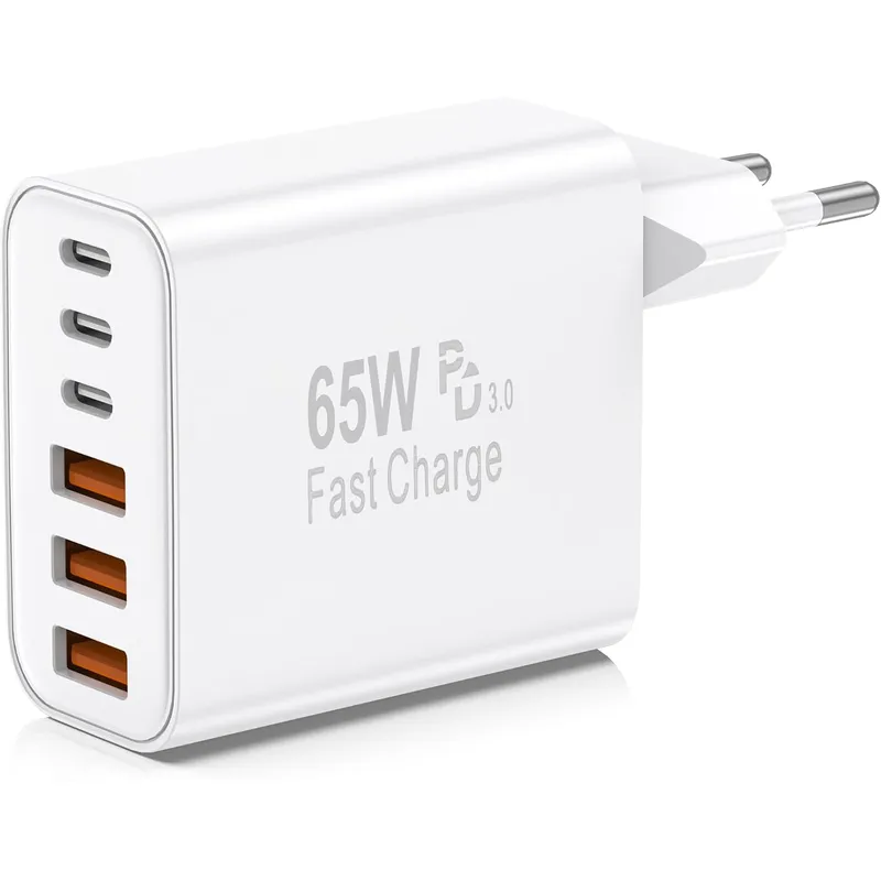 FEEL2NICE 65-W-USB-Ladegerät mit 6 Anschlüssen