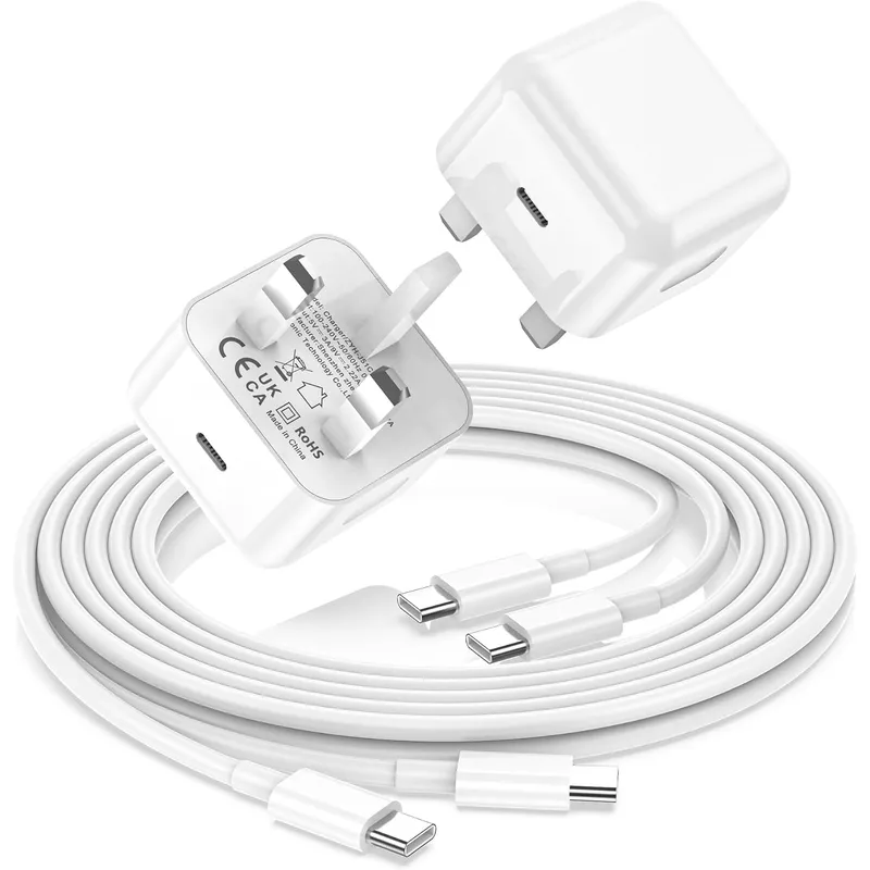 FEEL2NICE 20 W Charger + USB-C Cable Kit – White